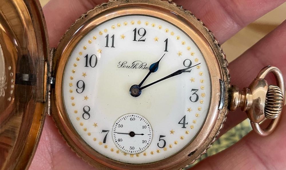 1909 South Bend Watch Company Grade 204 in original pocket watch case