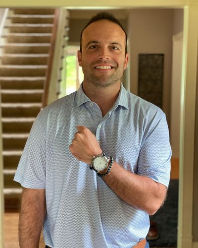 Ryan Wertz wearing South Bend Watch Company watch