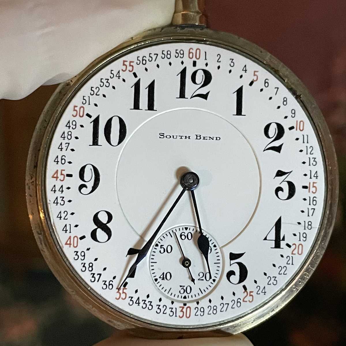 1909 South Bend Watch Grade 229 Montgomery Dial on a The Studebaker