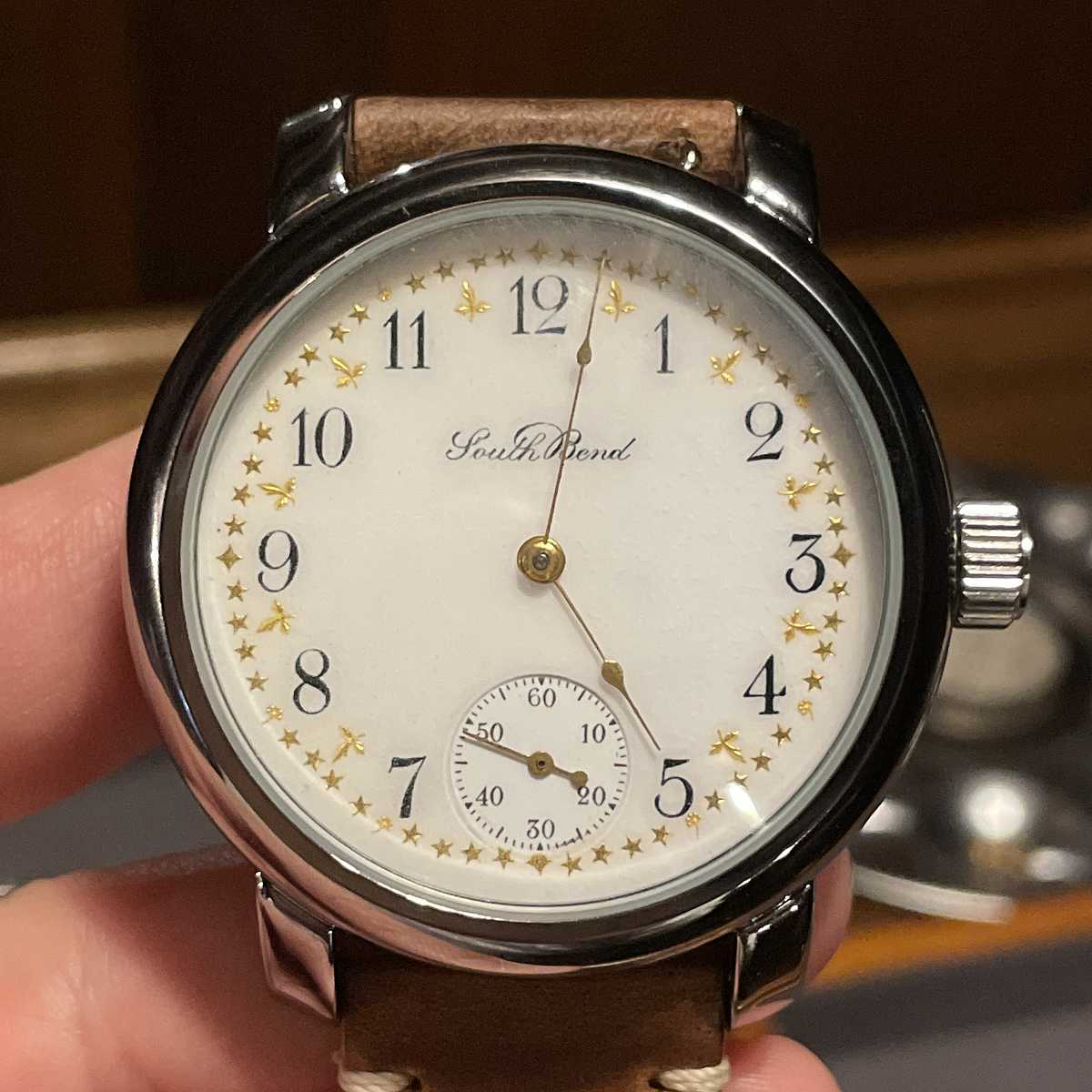 1910 South Bend Watch Grade 204 Fancy Dial